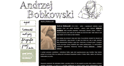 Desktop Screenshot of andrzej-bobkowski.pl